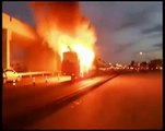 Ônibus é incendiado por passageiros na BR-040