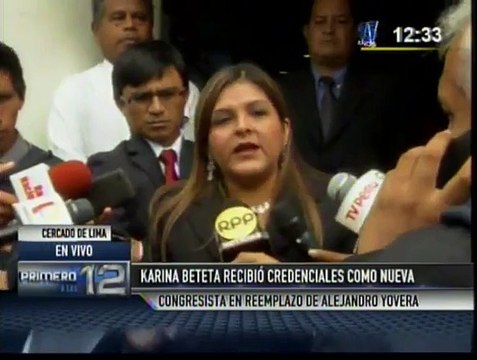 Karina Beteta: Congresista negó ser tránsfuga y estar siendo investigada