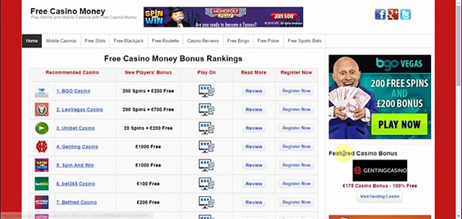 Free Casino Money