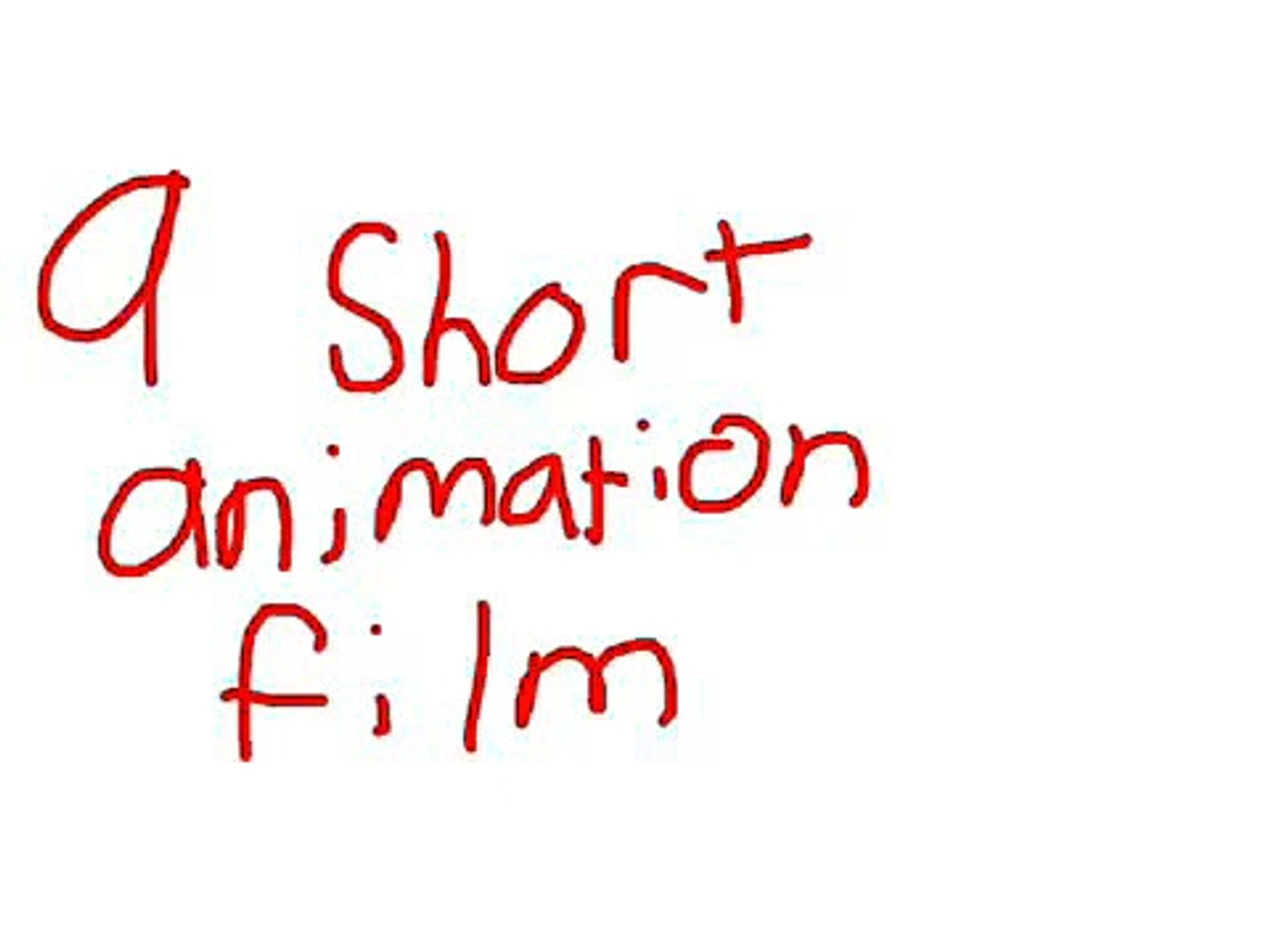 A short animation film