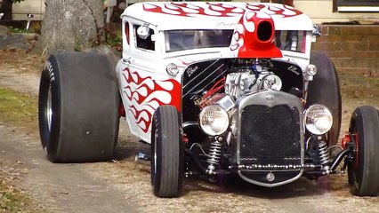 BLOWN BIG BLOCK CHEVY START UP RIDE BY * CRAZY INSANE BURNOUTS, MUST SEE
