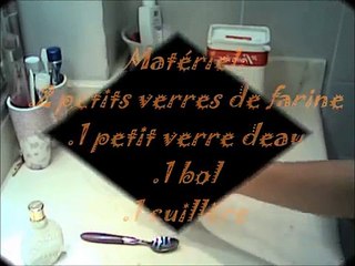 Maquillage halloween : pate pour les cicatrices