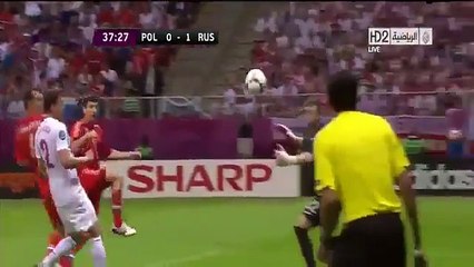 Poland vs. Russia EURO 2012 Goals Only (Arabic Commentary)