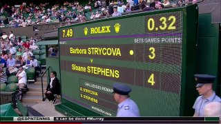 Sloane Stephens vs Barbora Strycova WIMBLEDON R1 2015