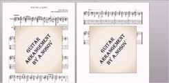 White Light (O.Feltsman) Sheet music for guitar