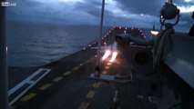 MiG 29KUB Night Take off From Indian Aircraft Carrier