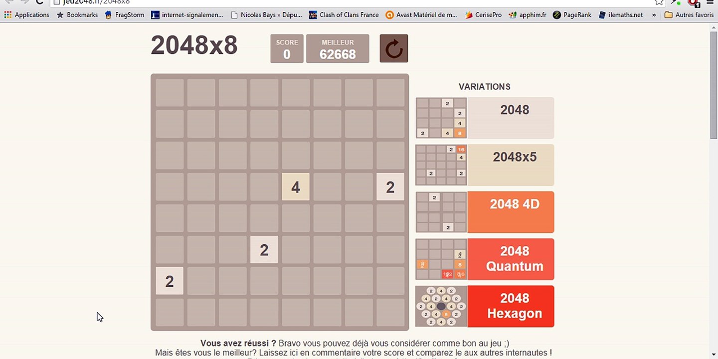 Présentation du jeu 2048