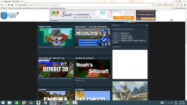 (Tuto)Comment installer un pack de texture minecraft 1.8 Fr