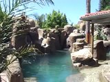 Swimming Pool with Pirate Cave and Waterfalls