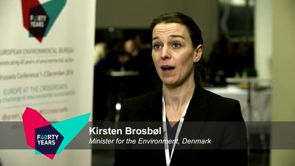 Kirsten Brosbøl, Minister for the Environment - Denmark, #EUcrossroads