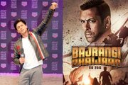 Watch Shah Rukh Khan's reaction on Bajrangi Bhaijaan poster!