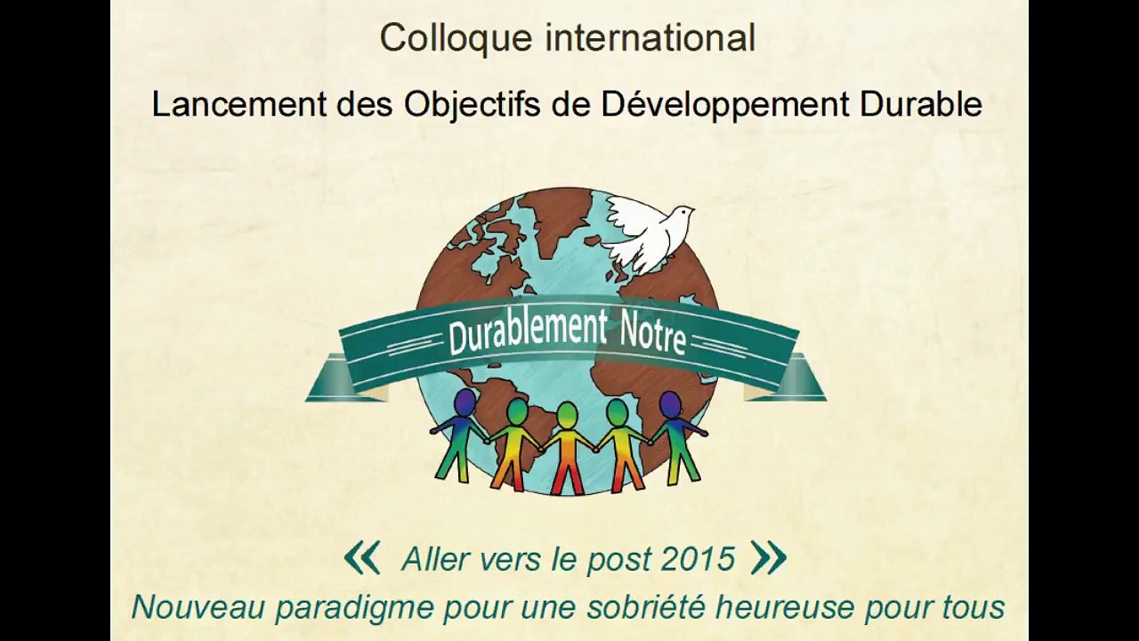 Francois Schmitt à l'ONU : Pour un Nouveau Paradigme...