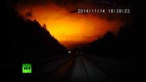 UFO? Meteor? Blast? Massive light flash over Russian Urals stuns locals, scientists (DASHCAM)