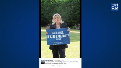 L’affiche de campagne de Marine Le Pen détournée sur Twitter
