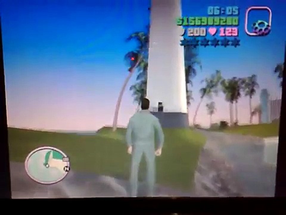 how to "swim" in GTA Vice City using only the health cheat