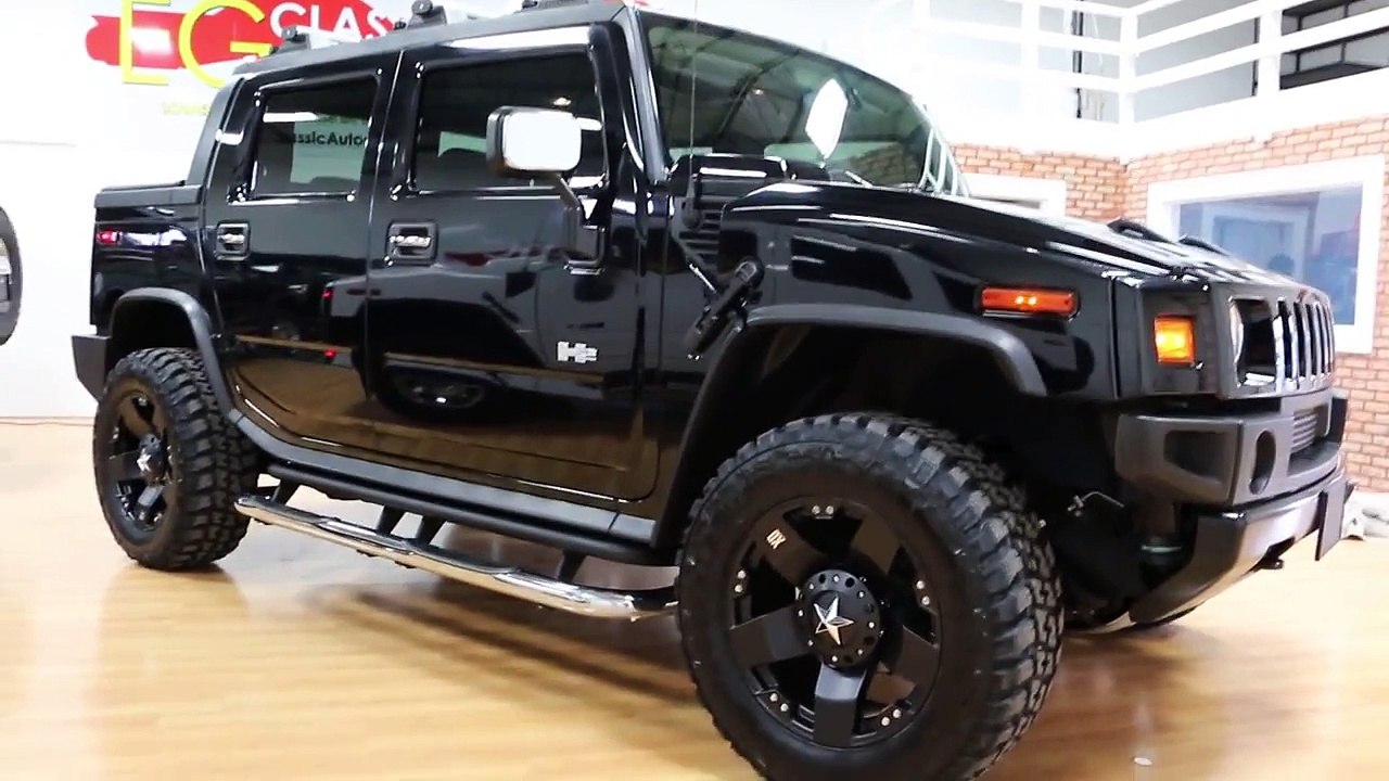 2005 Hummer H2 SUT For Sale~Black/Black~LOADED~Navi~20" XD Rims~LOW MILES!!