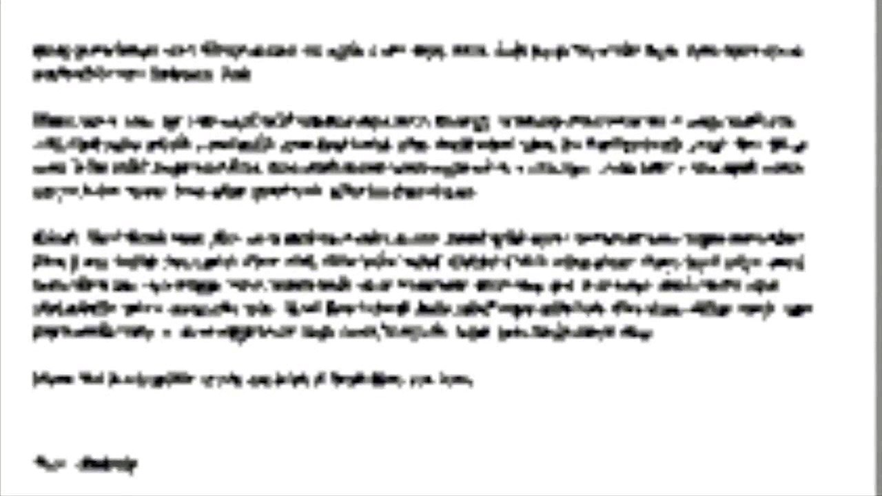 How to write a letter
