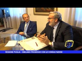 REGIONE PUGLIA | Emiliano prosegue con le consultazioni