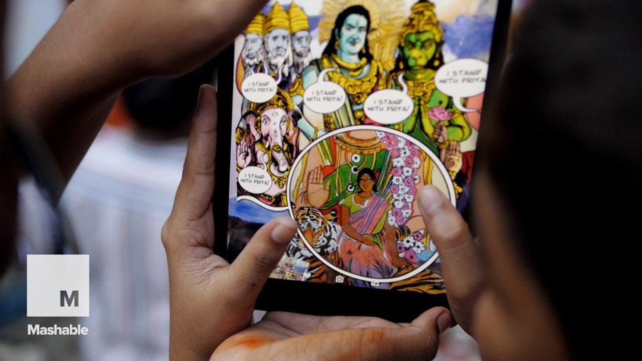 Augmented reality comic book fights sexual violence