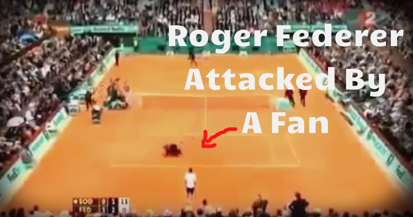 Roger Federer Attacked by a Fan Full - A Must Watch