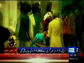 Dunya news: death toll rises to 1264 in karachi heat wave