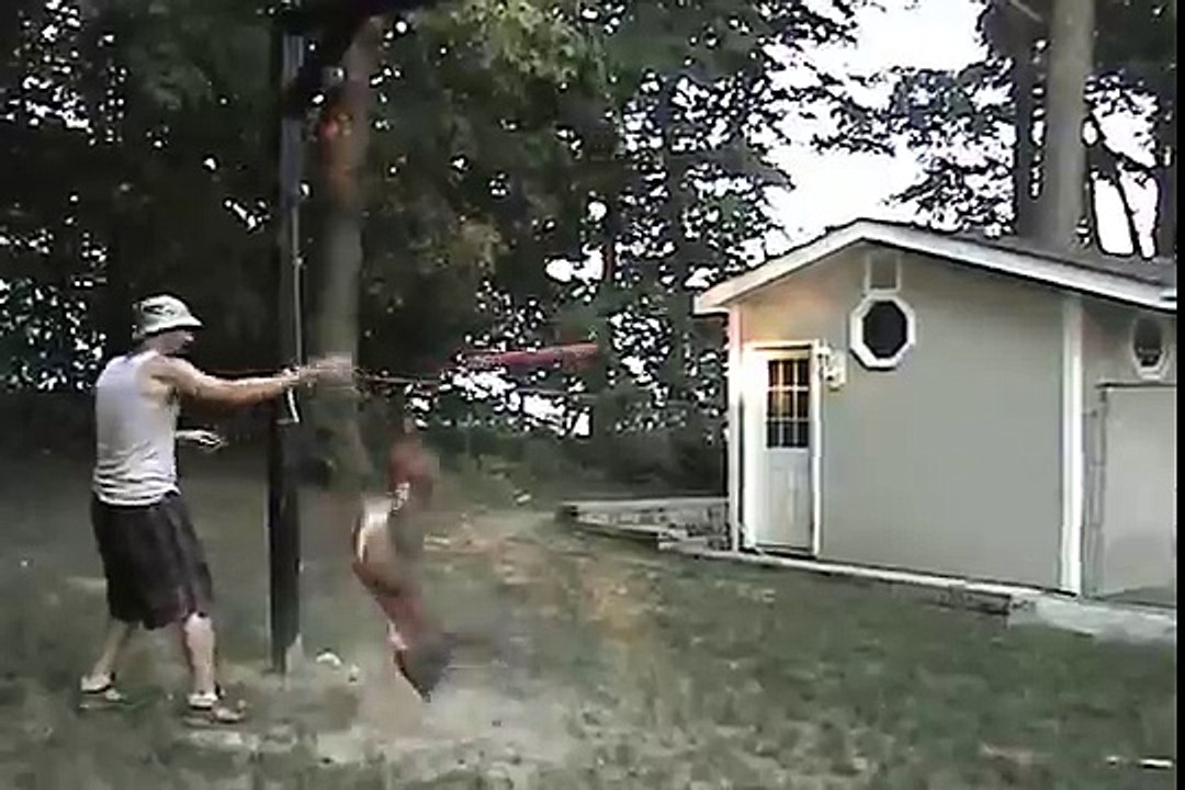 tyson on the spring pole