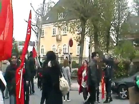Iranian embassy in Copenhagen sieged by protesters - Denmark 13 May 2010