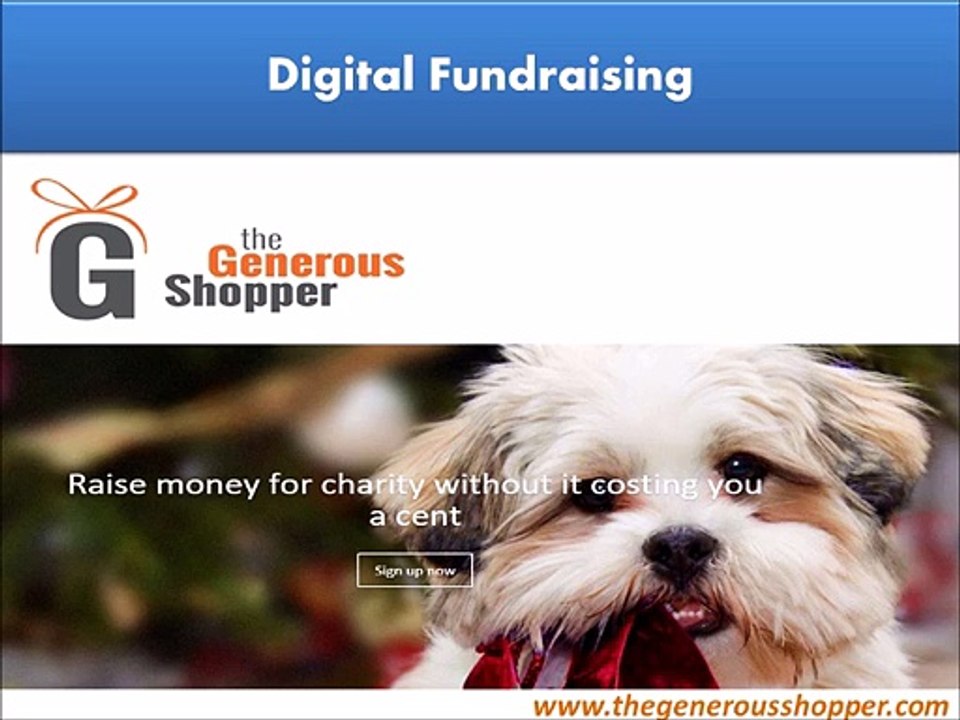 Digital Fundraising – The Generous Shopper