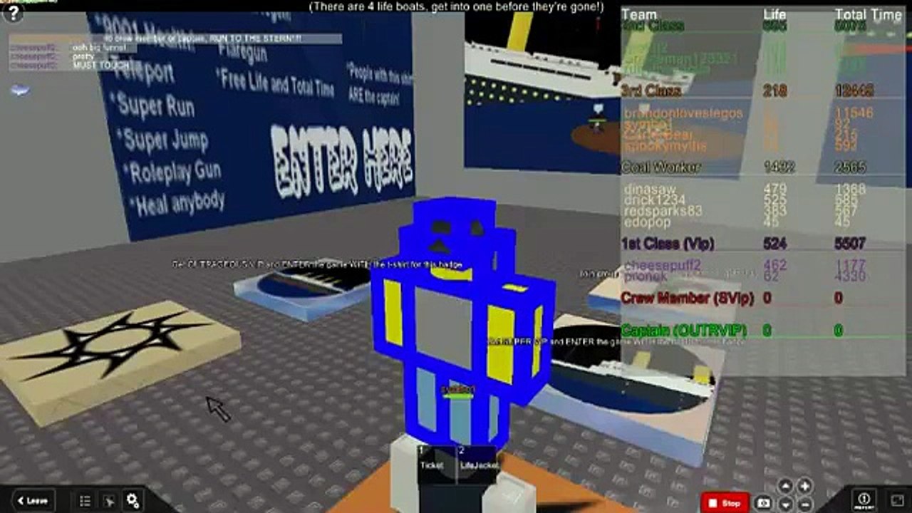 Titanic II"s sinking (roblox)