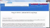 iOS 8.3 Pangu Jailbreak pour Windows et Mac en téléchargement gratuit avec Proof