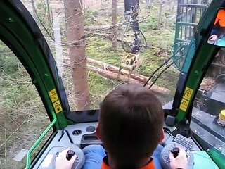 learn to drive Forwarder John Deere 1010E