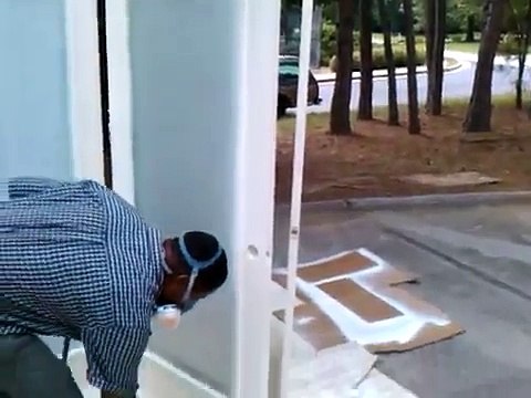 spraying latex semi gloss paint with the fuji hvlp...Great Job!!!