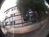 Skateboarder Serge Murphy hit by truck flys 50FT - Full Quality