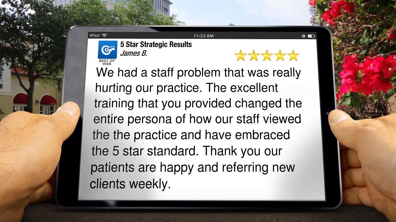 5 Star Strategic Results Tampa IncredibleFive Star Review by James B.