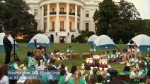 Obama organise un camp scout dans les jardins de la Maison Blanche