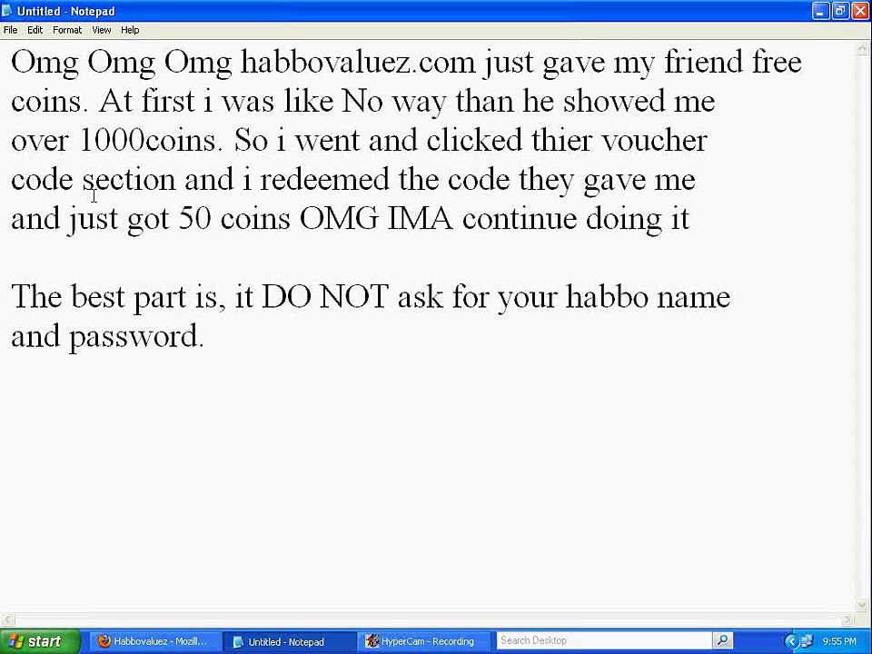 Free Habbo Credits (voucher codes)[Still Working]