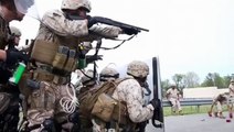 LOOK! Marines Conduct Drill for Urban Riot Control In Virginia