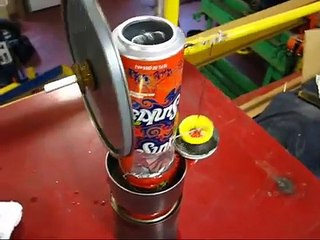 Pop Can Stirling Engine #3 - 1065 rpm