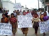 Marcha en San Juan Sacatepéquez, Guatemala