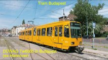 Straßenbahn Budapest : Der Typ DUEWAG Tw6000 ex-Hannover [1080p]