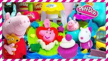 Peppa Pig Doug Set, Play Doh Sweet Creations with Peppa Pig Toys, Playdough Video