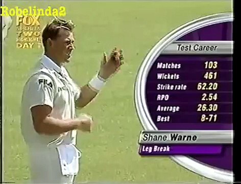 Shane Warne mystery ball, the Zooter. Batsman and umpire clueless!