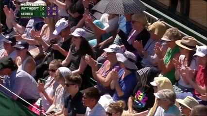 Carina Witthoeft vs Angelique Kerber Wimbledon 2015 Highlights