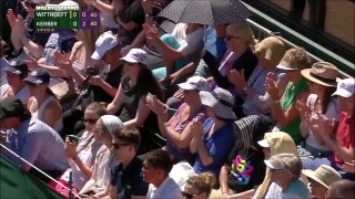Carina Witthoeft vs Angelique Kerber Wimbledon 2015 Highlights