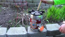 DIY Beer Keg Rocket Stove 2 0 Test Burn