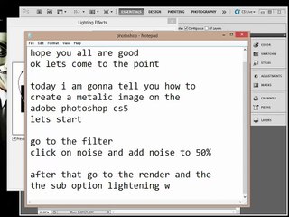 How to create metalic effect