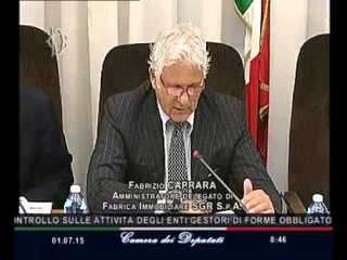Roma - Audizione SGR S.p.A, Caprara (01.07.15)