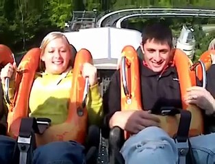 Girls seat belt fails on oblivion rollercoaster at Alton to