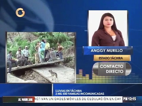 39 familias damnificadas en Táchira tras fuertes lluvias