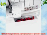 SINGER 14T968DC Professional 5 5-4-3-2 Thread Capability Serger Overlock with Auto Tension